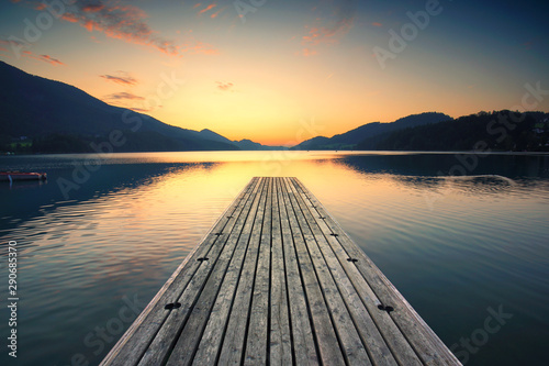 Herbst am See am Steg