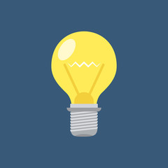 Poster - Light bulb icon. Idea concept. Vector illustration.