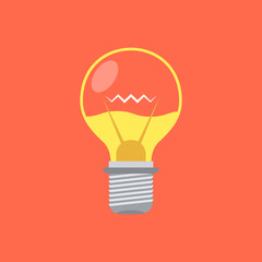 Poster - Light bulb icon. Idea concept. Vector illustration.