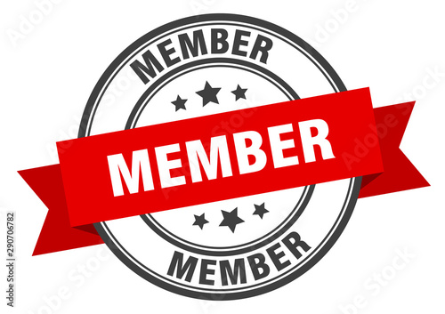 Cuadros en Lienzo member label. member red band sign. member