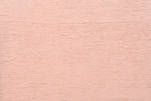 Texture Of Light Pink Woody Background, Closeup. Structure Of The Painted Coral Wood, Backdrop.