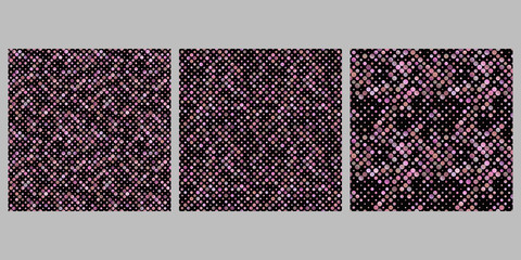 Poster - Random circle pattern background set - abstract vector designs with gradient dots