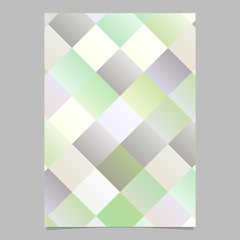 Poster - Trendy geometrical gradient square pattern brochure template background - abstract vector page