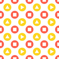 Poster - Geometric seamless pattern. Abstract vector background. Vector illustration.