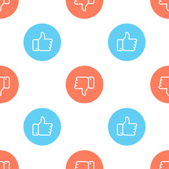 Poster - Social media seamless pattern. Vector background.