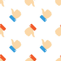 Poster - Social media seamless pattern. Vector background.