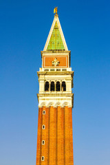 Wall Mural - View on the bell tower of the San Marco Basilica