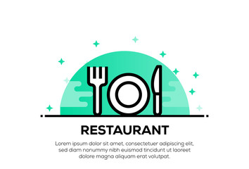 Sticker - RESTAURANT ICON CONCEPT