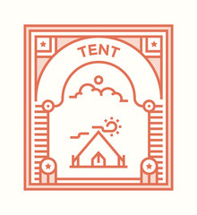 Wall Mural - TENT ICON CONCEPT