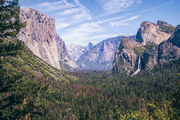 Poster - Waterfalls in Yosemite National Park in California, USA	