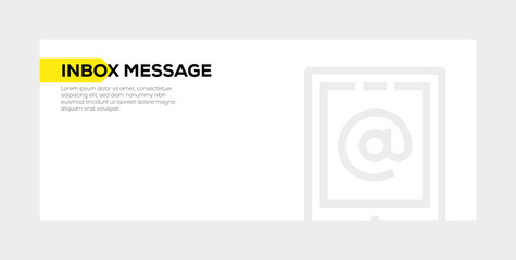 Canvas Print - INBOX MESSAGE BANNER CONCEPT