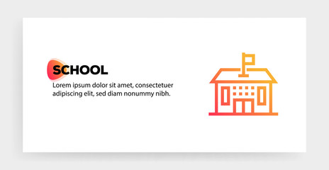 Poster - SCHOOL ICON CONCEPT