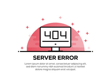 Canvas Print - SERVER ERROR ICON CONCEPT