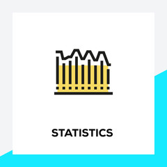 Wall Mural - STATISTICS LINE ICON