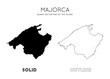 © Eugene Ga - Majorca map. Blank vector map of the Island. Borders of Majorca for your infographic. Vector illustration.