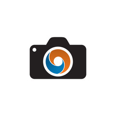 Poster - Camera icon logo design vector template for photography activities