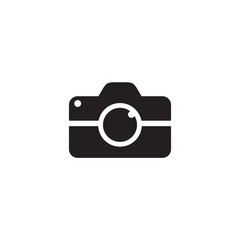 Sticker - Camera icon logo design vector template for photography activities