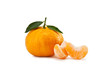 Mandarin orange - Mandarino - Citrus reticulata - isolated 
