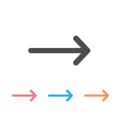 Poster - Arrow icon set. Vector