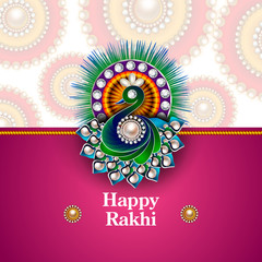 easy to edit vector illustration of Rakhi background for Indian festival Raksha bandhan celebration