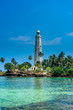 Lighthouse and beautiful beach landscape in Sri Lanka