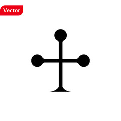 Wall Mural - Latin cross icon. Elements of cross icon. Premium quality graphic design. Signs and symbol collection icon for websites, web design, mobile app, info graphics on white background eps10