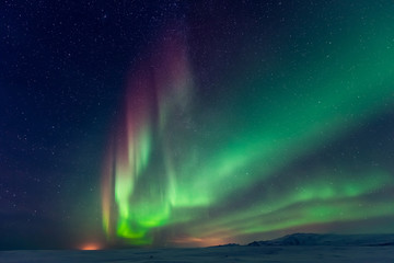 Wall Mural - northern lights aurora borealis