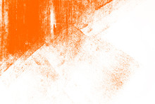 Orange White Paint Brush Strokes Background	