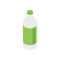 Wall Mural - Bottle of Soda, Water isometric icon
