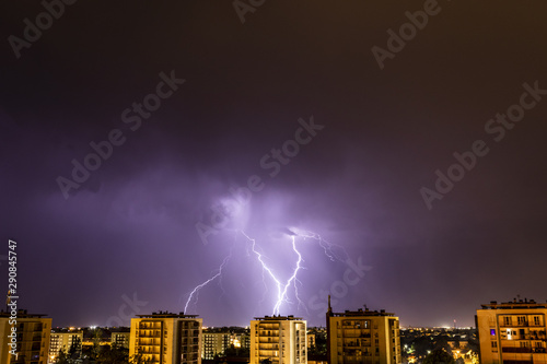 Orage Et Impact De Foudre Sur La Ville De Poitiers France Buy This Stock Photo And Explore Similar Images At Adobe Stock Adobe Stock