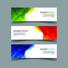Wall Mural - Vector Abstract design banner web template