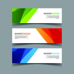 Wall Mural - Vector Abstract design banner web template