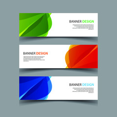 Wall Mural - Vector Abstract design banner web template