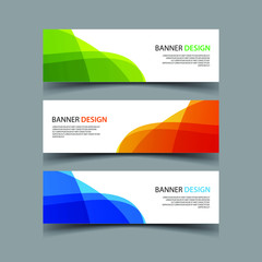 Wall Mural - Vector Abstract design banner web template