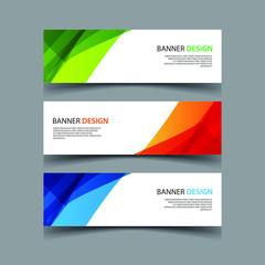 Wall Mural - Vector Abstract design banner web template