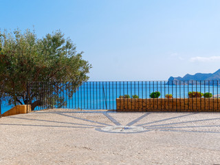 Wall Mural - beautiful sea view from the hill in Altea. Costa Blanca, Spain.