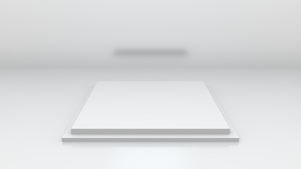 Aufkleber - 3d rendering computer generated abstract background in a white studio.