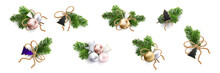 Christmas Decoration. Xmas Bouquets And Wreaths