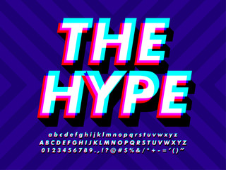 Poster - modern style text effect