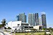 view of city, photo as a background modern building in miami city florida usa america