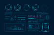 Futuristic HUD Ui for app. User interface HUD and Infographic elements, virtual graphic, simulation, graph, icon, Augment reality and screen monitor interface hud infographic set.