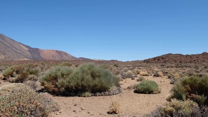 Sticker -  desert  mountain landscape, Pico del Teide, Tenerife