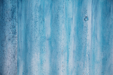 Wall Mural - The wall is painted with blue paint as an abstract background