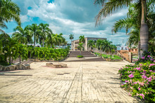 Christopher Columbus Palace On Piazza Di Spagna In The Historic Center Of Santo Domingo, Dominican Republic