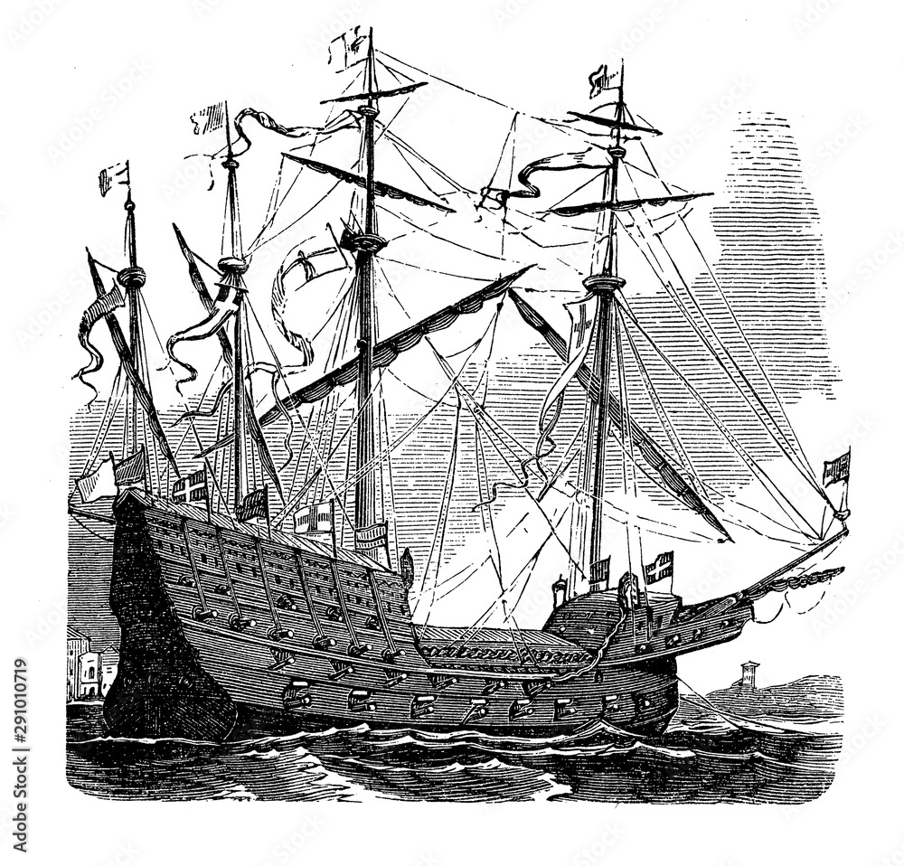 Henry Grace a Dieu or Great Harry was an English carrack or great ship ...