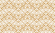 © ELENA - Wallpaper in the style of Baroque. Seamless vector background. White and gold floral ornament. Graphic pattern for fabric, wallpaper, packaging. Ornate Damask flower ornament