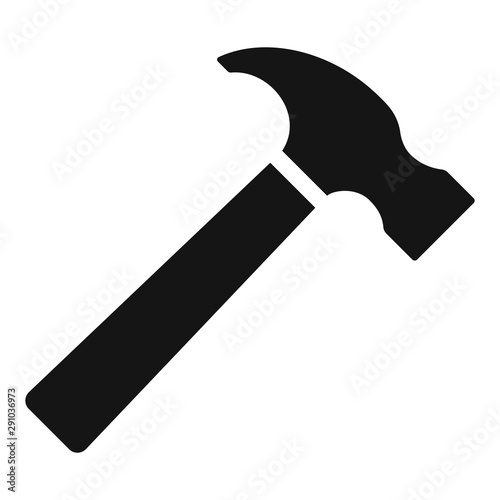 Fotomural Hammer simple icon. Vector illustration