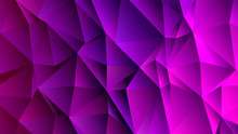 Rich Purple Triangle Low Poly Backdrop Design