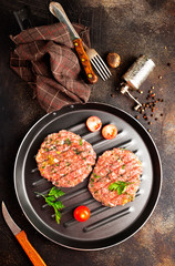 Canvas Print - minced meat