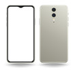 © sombatkapan - Smartphone mockup vector illustration for technology advertising element and easy place demo on screen.